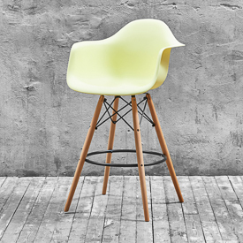 Стул барный Eames лимонный