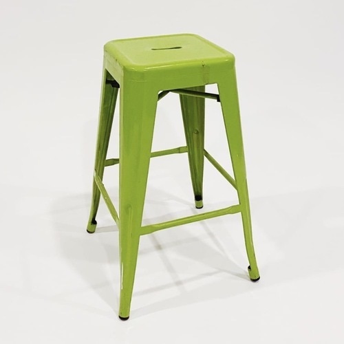 Табурет барный салатовый металлический h62