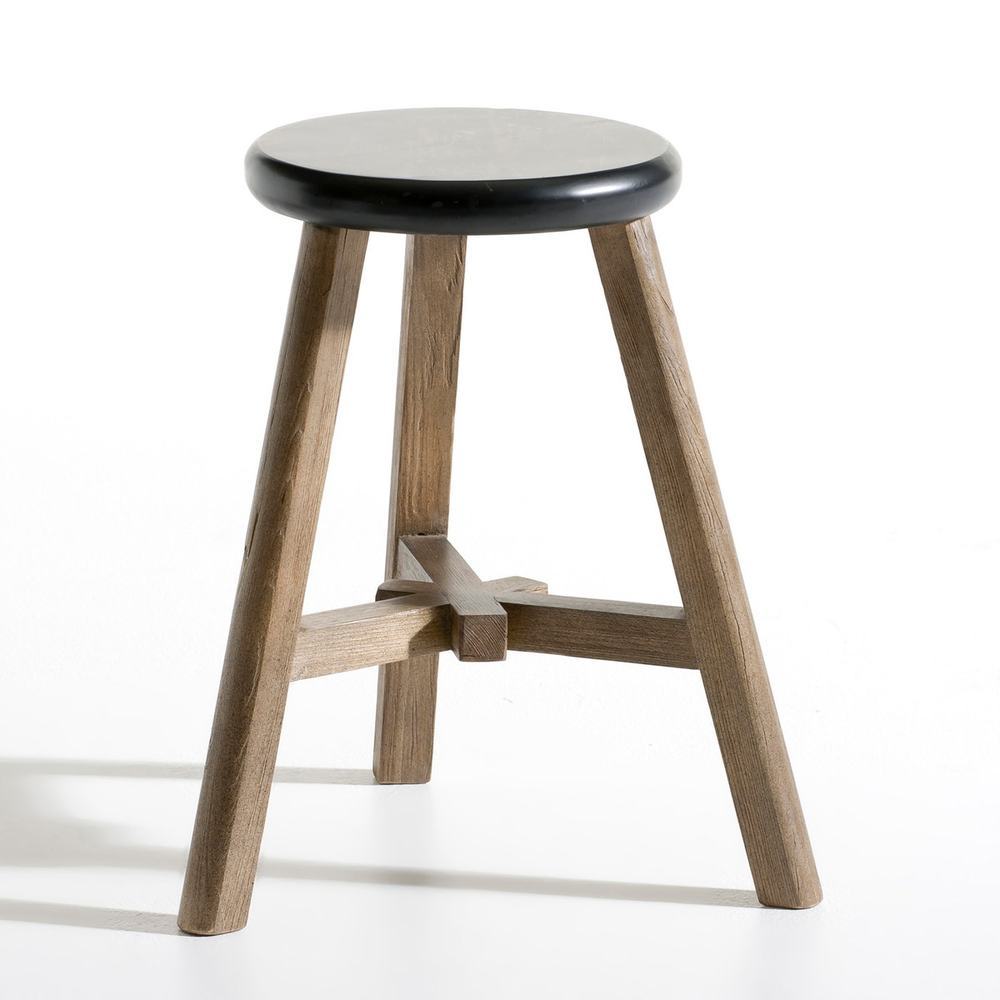 Табурет Pogo на трех ножках из массива вяза