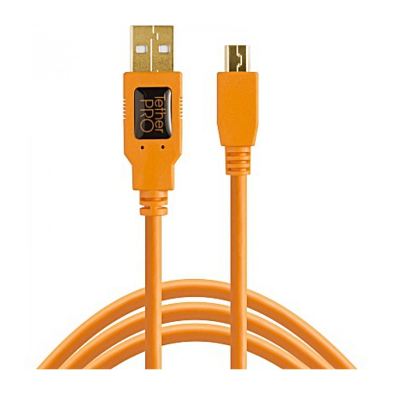 Кабель Tether Tools TetherPro USB 2.0 to Mini-B 5-Pin 4.6m Orange