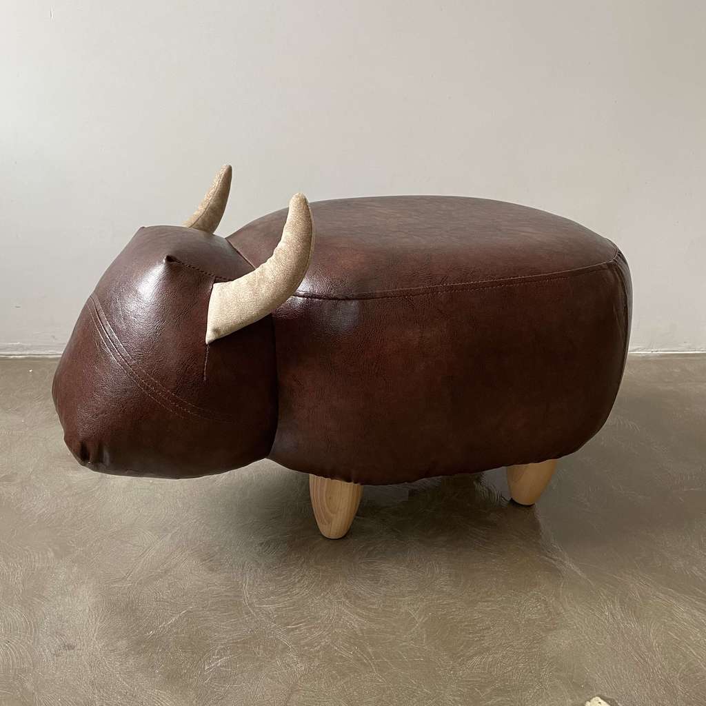 Пуф Бычок кожаный