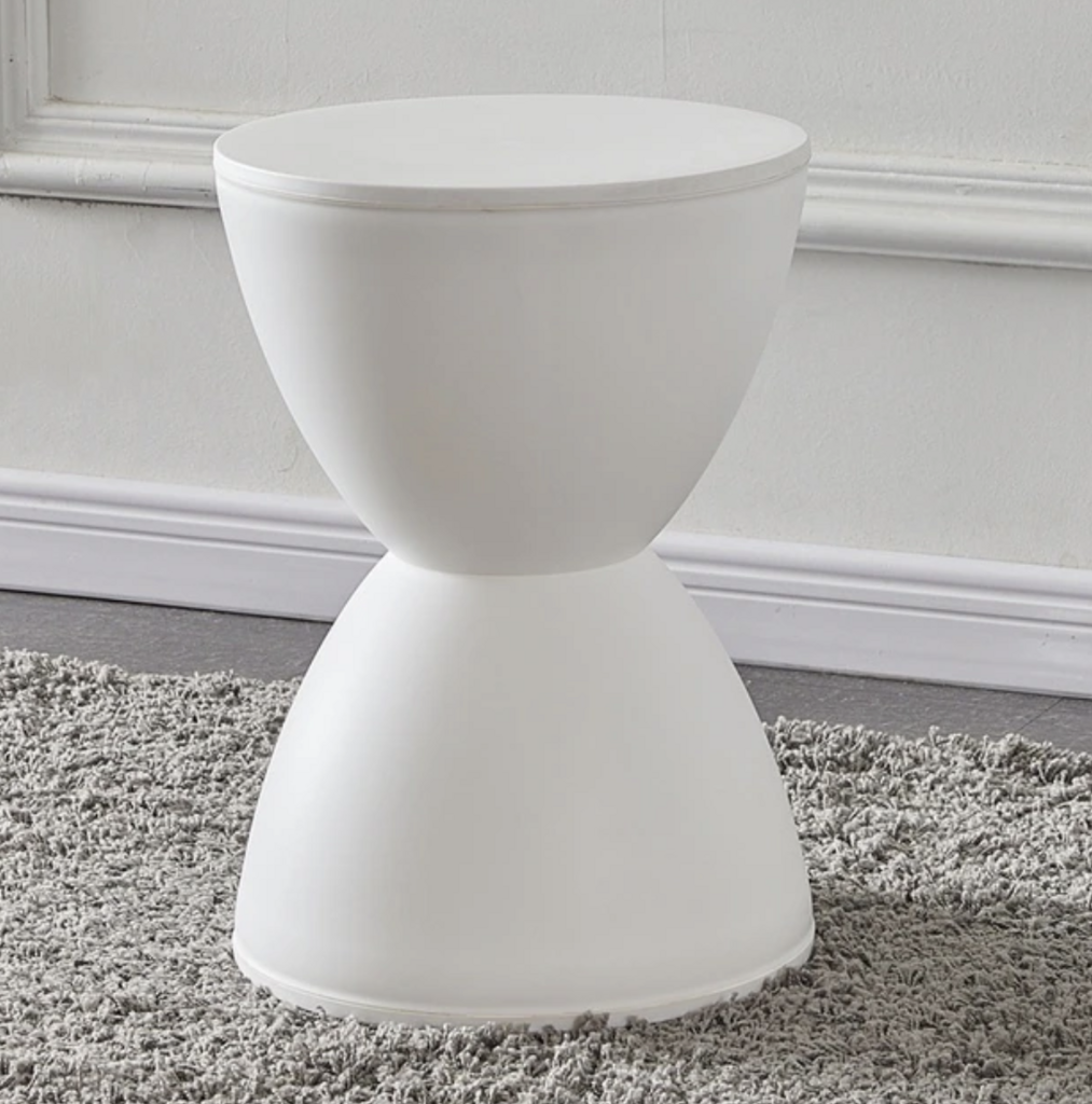 Пуф цветной белый