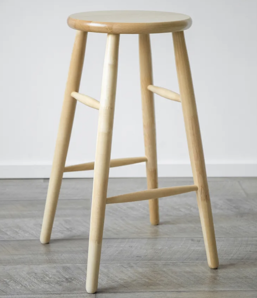 Табурет из березы светлый