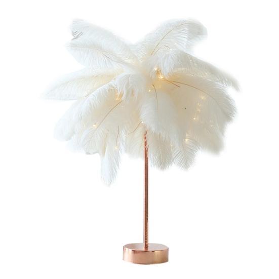 Маленькая лампа с перьями
