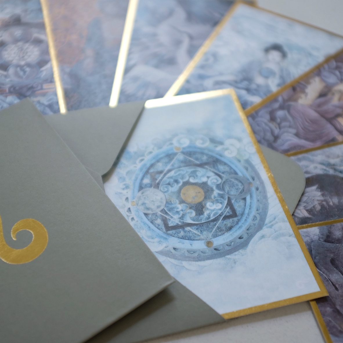 набор открыток "Oriental Wind" с золочением