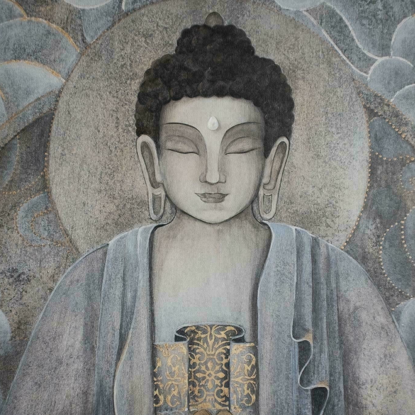 "Будда Медитация" 120x80 репродукция в раме