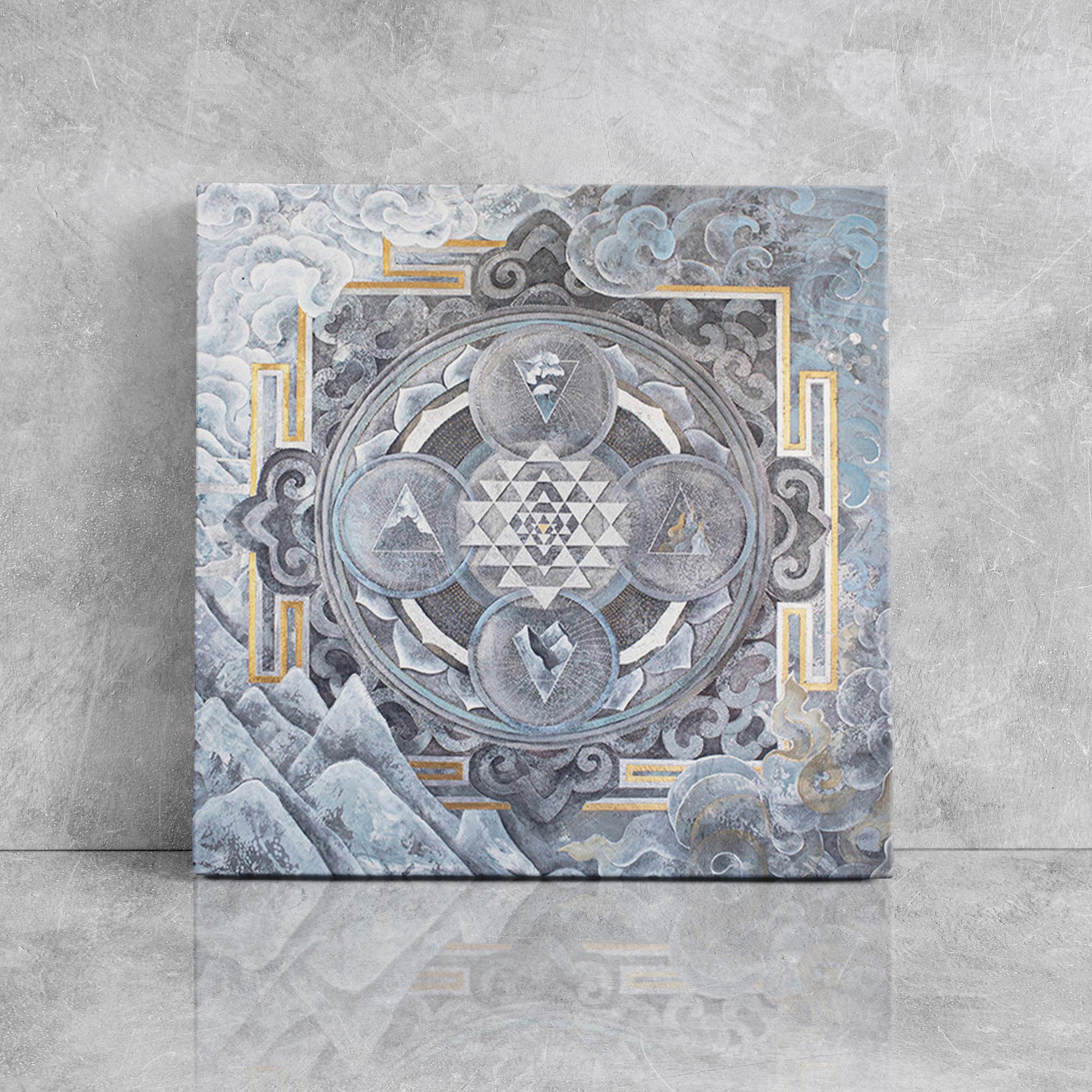 "Стихийная Мандала" репродукция на холсте