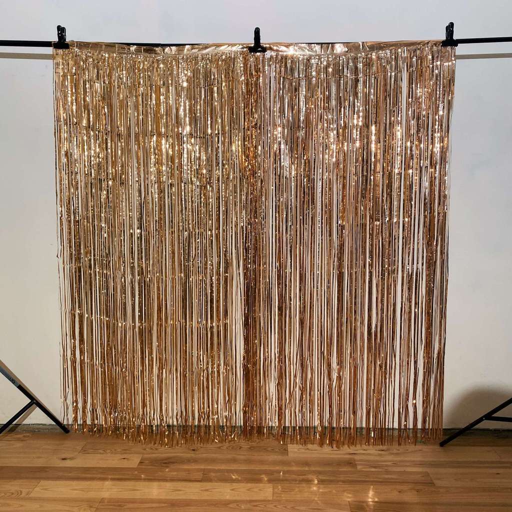 Фон Мишура "Rose gold"