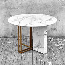 Стол обеденный под мрамор
