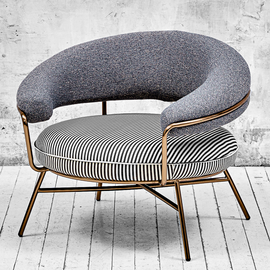 Кресло изысканное в полоску