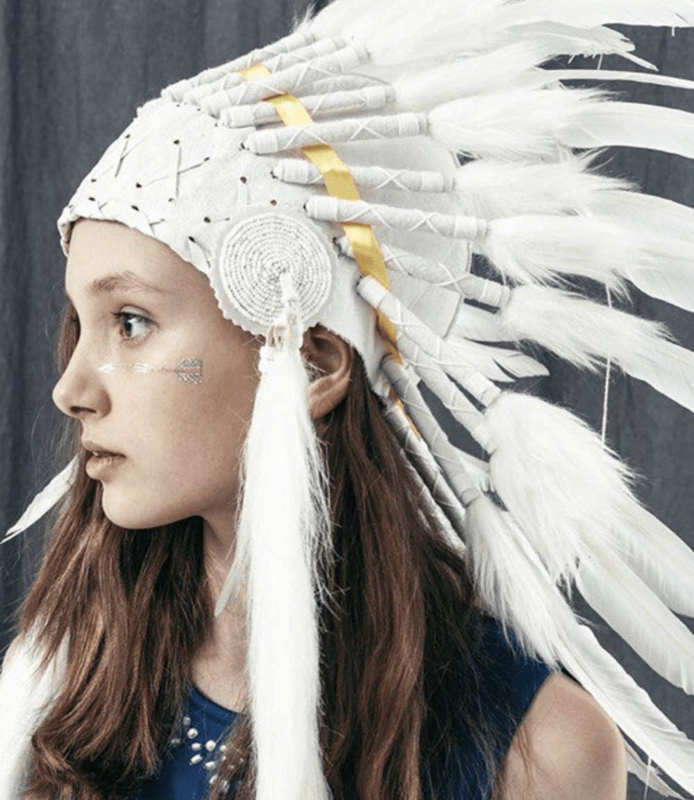 Роуч белый (индейский головной убор)