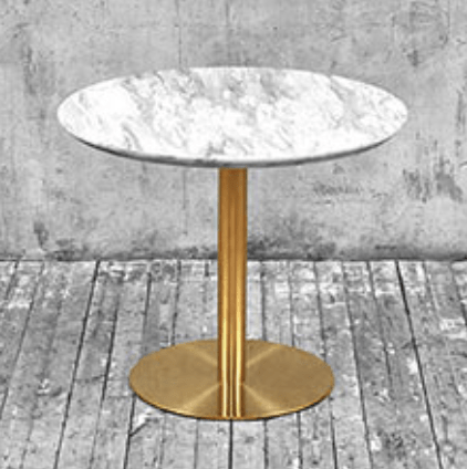 Стол 90 на золотой ножке