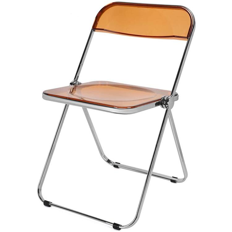 Стул прозрачный складной Plia бутылочного цвета