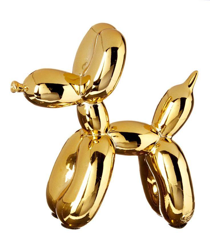 Статуэтка собака золотая 25х25х9