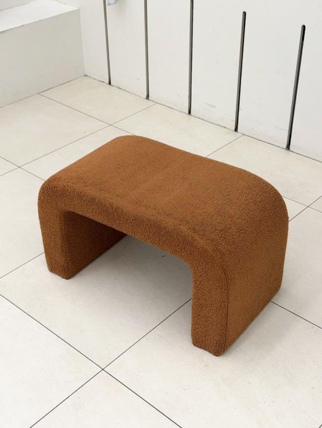 Терракотовый пуф букле