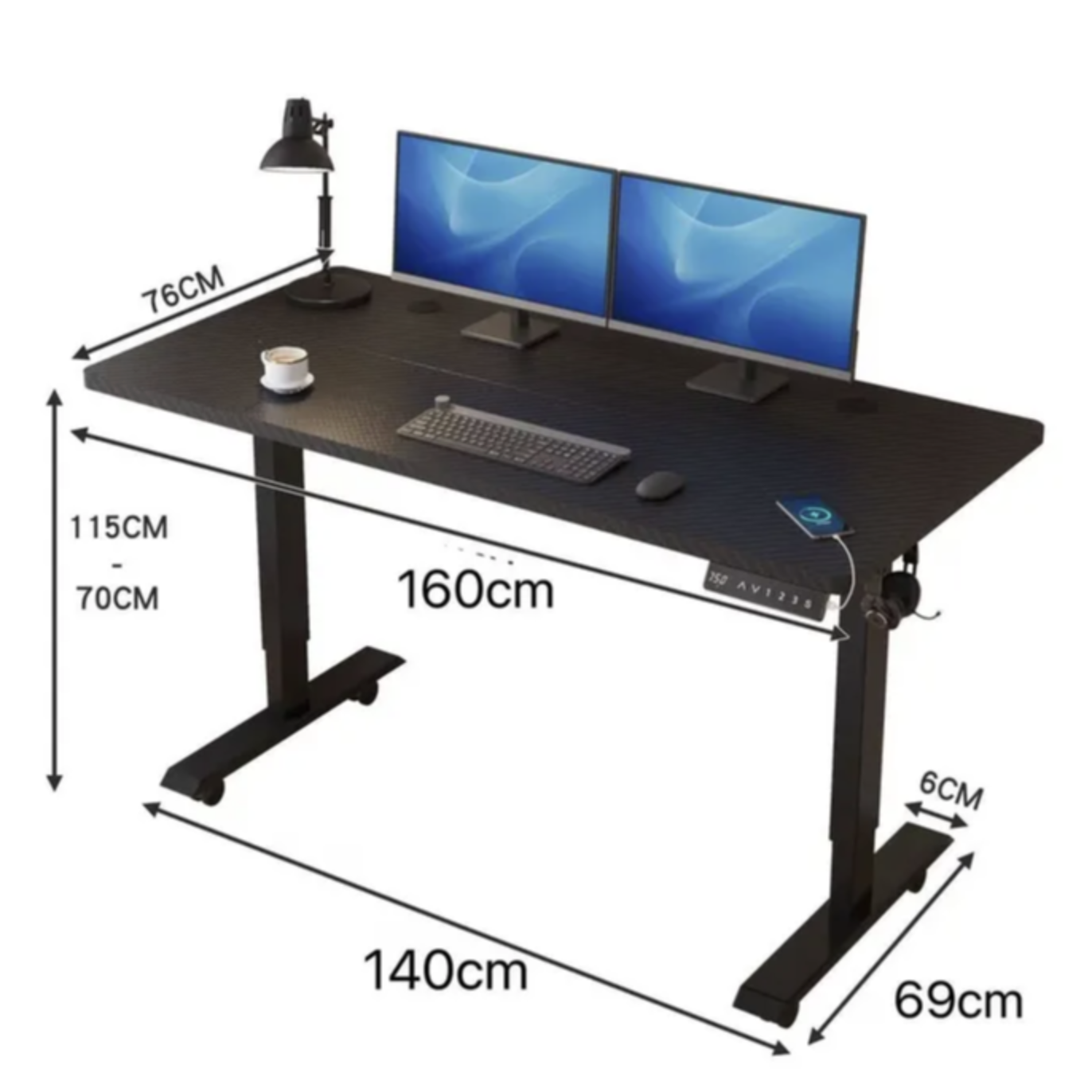 Стол компьютерный с подъемным механизмом