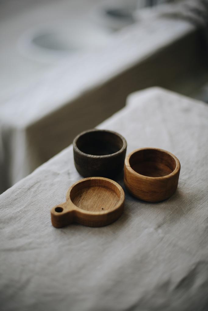 набор деревянных соусниц