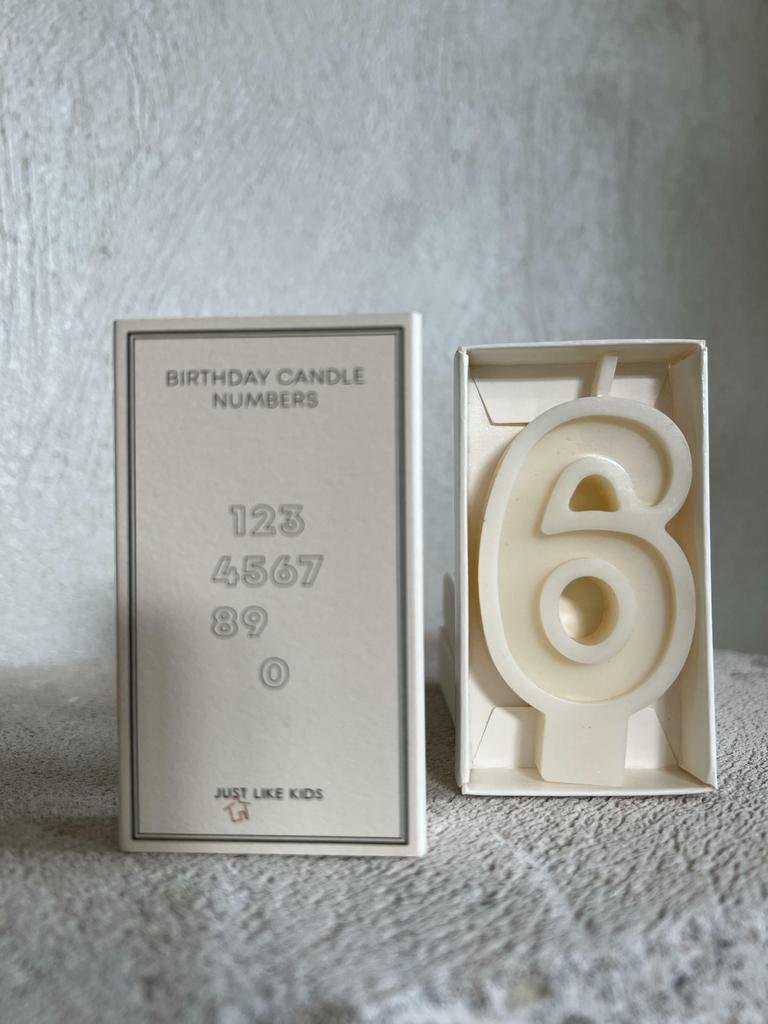 Свеча для торта соевая 6