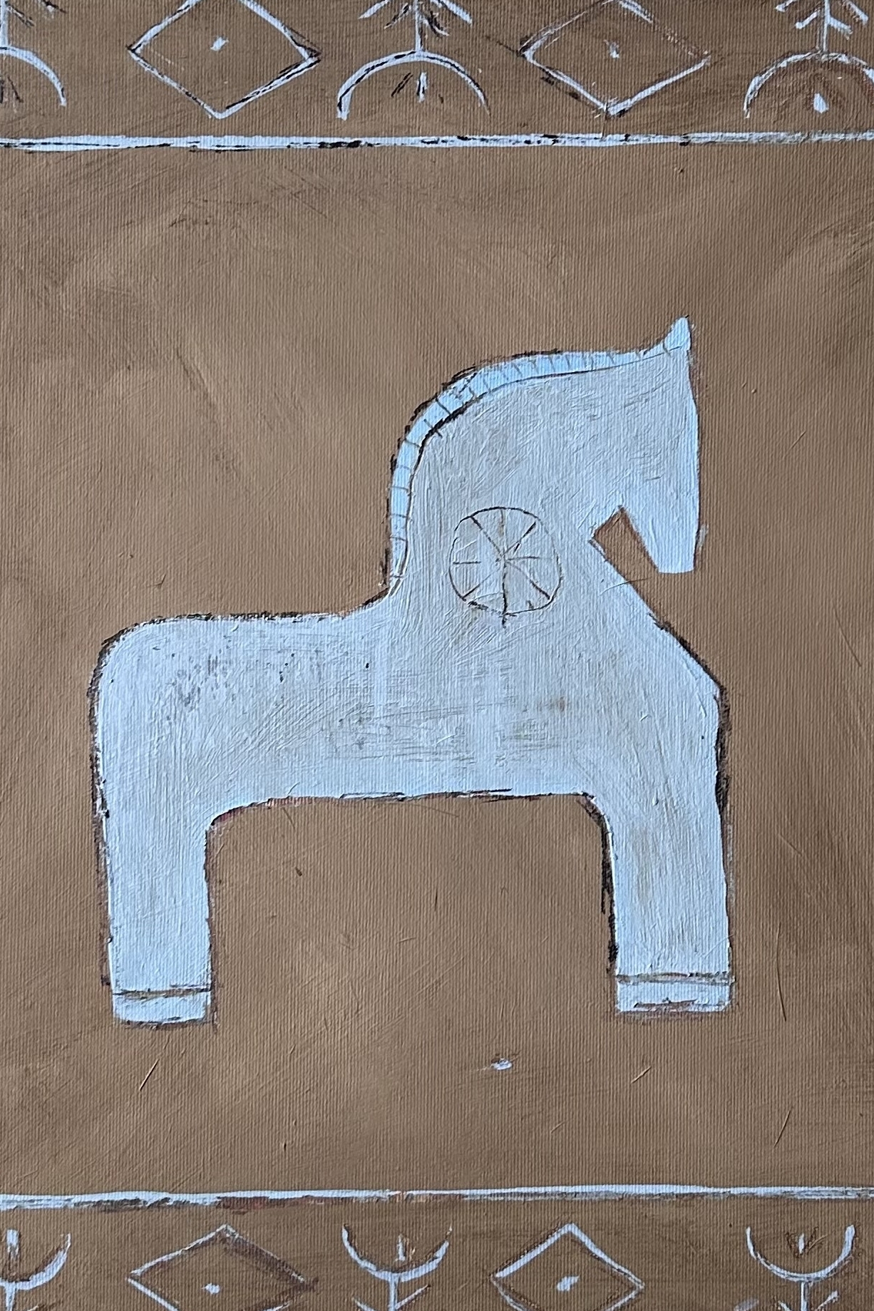 Синяя лошадка