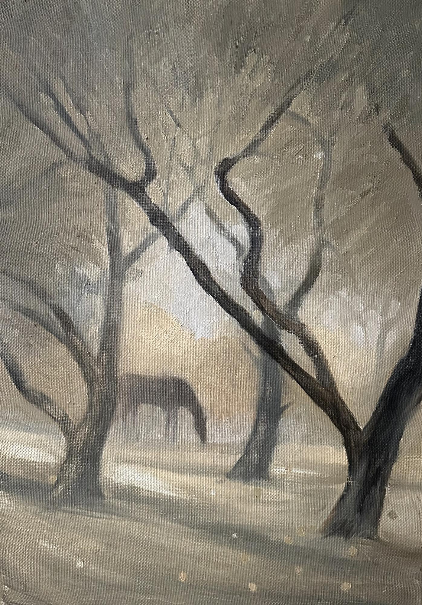 Ранним утром в туманном саду