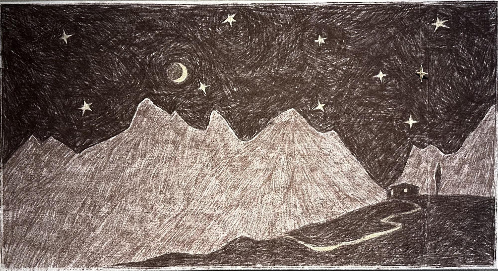 Звездная ночь в городе света