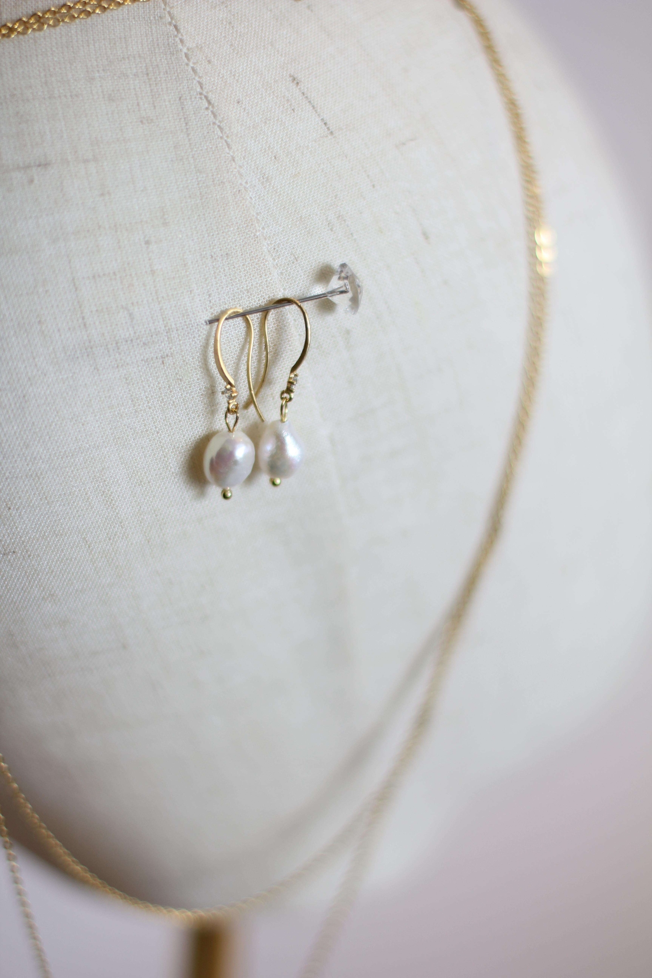 Набор сережки и цепочка  PEARL STORY