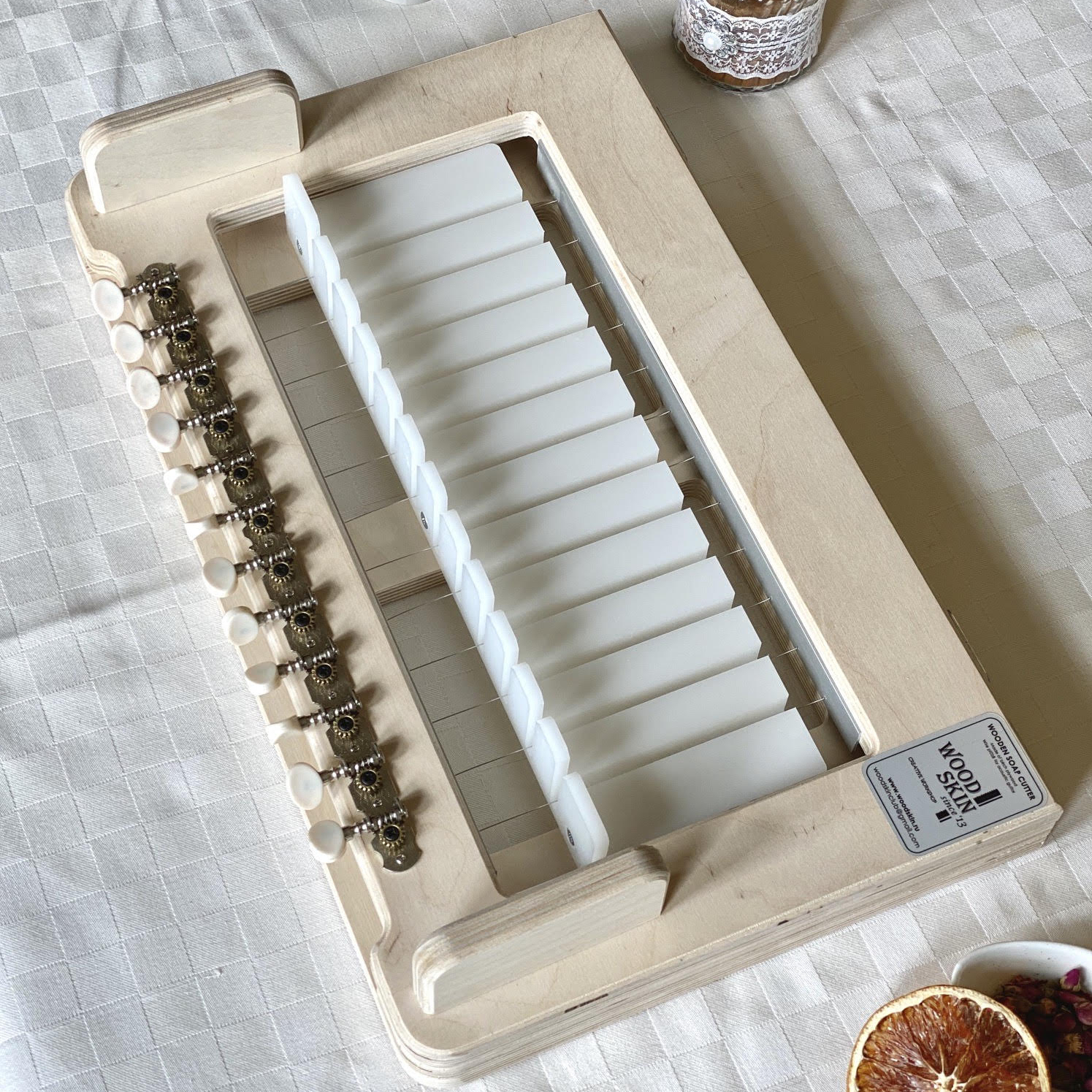 12-wire soap cutter flat beige