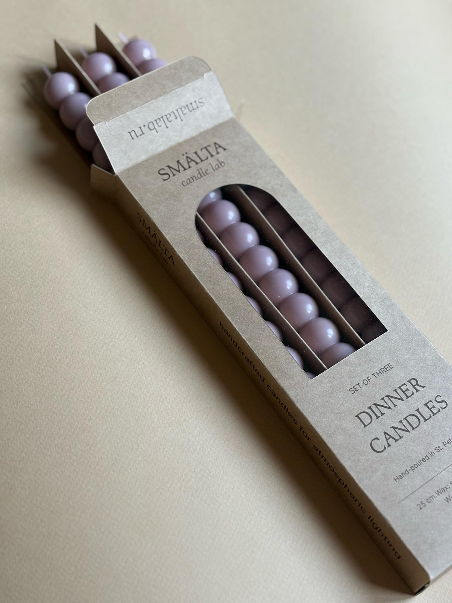 Набор свечей BUBBLE лиловый