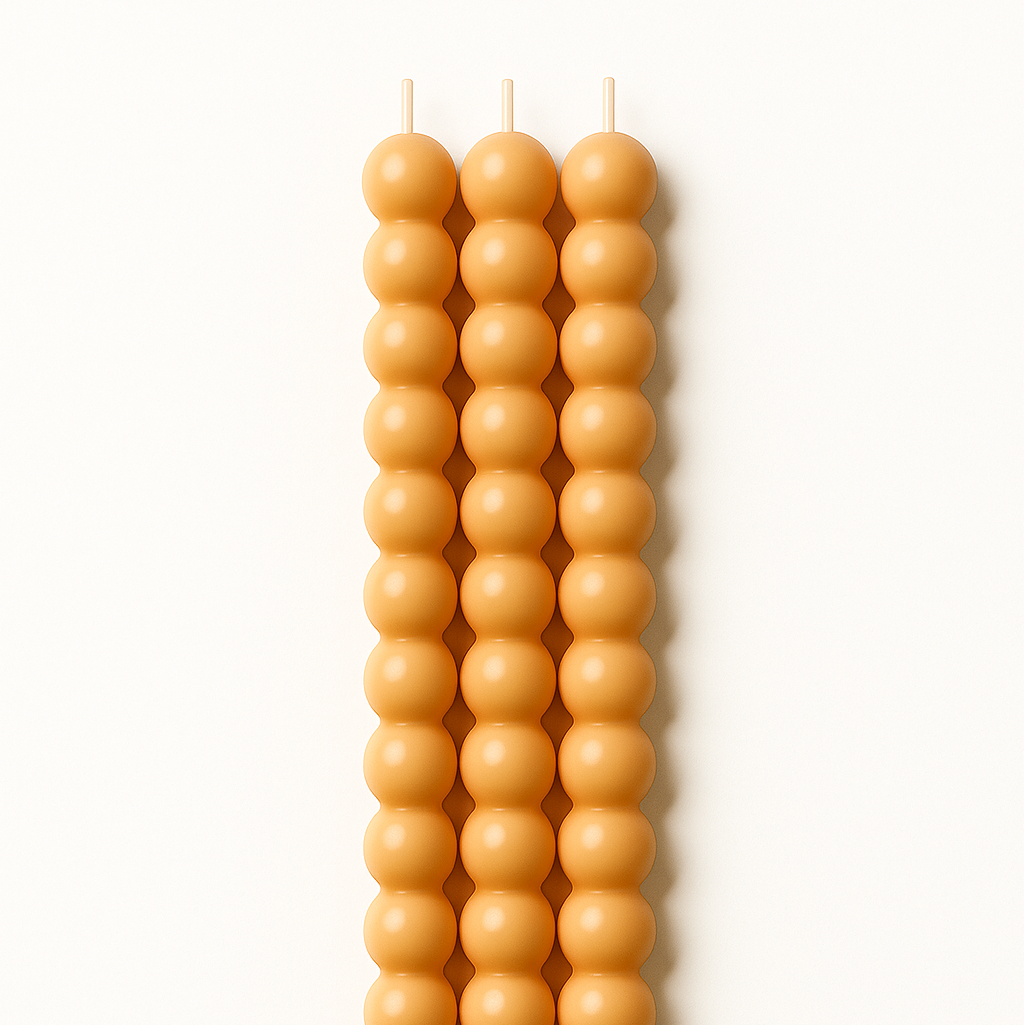 Набор свечей BUBBLE персиковый