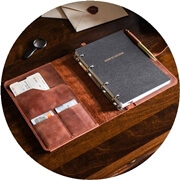 Кожаные блокноты ручной работы