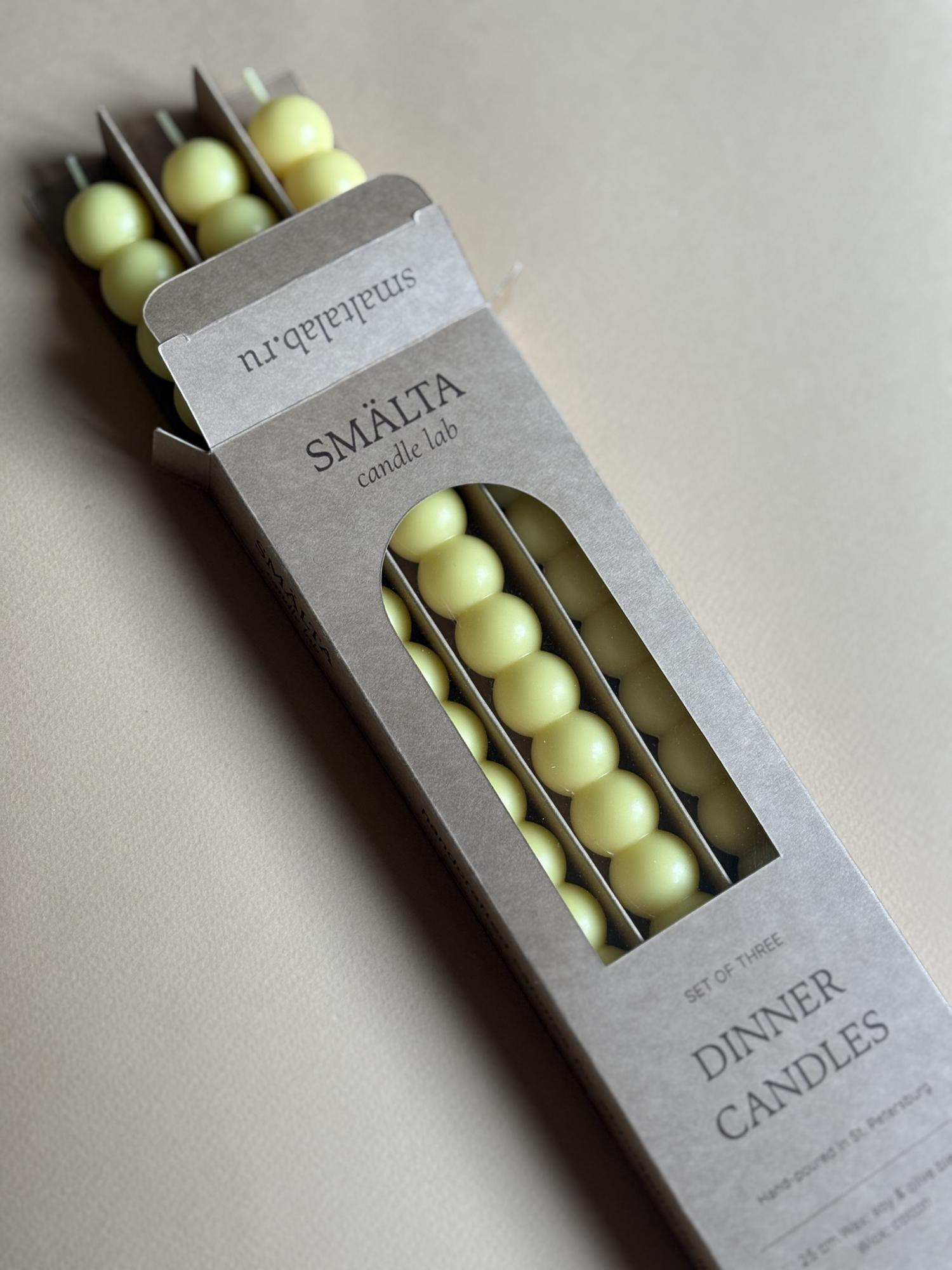 Набор свечей BUBBLE сливочное масло