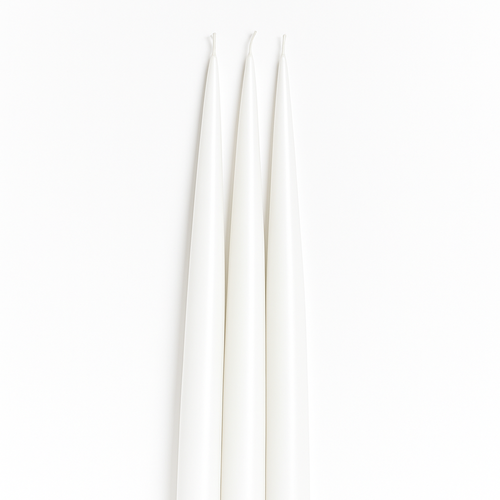 Набор свечей TAPER белый