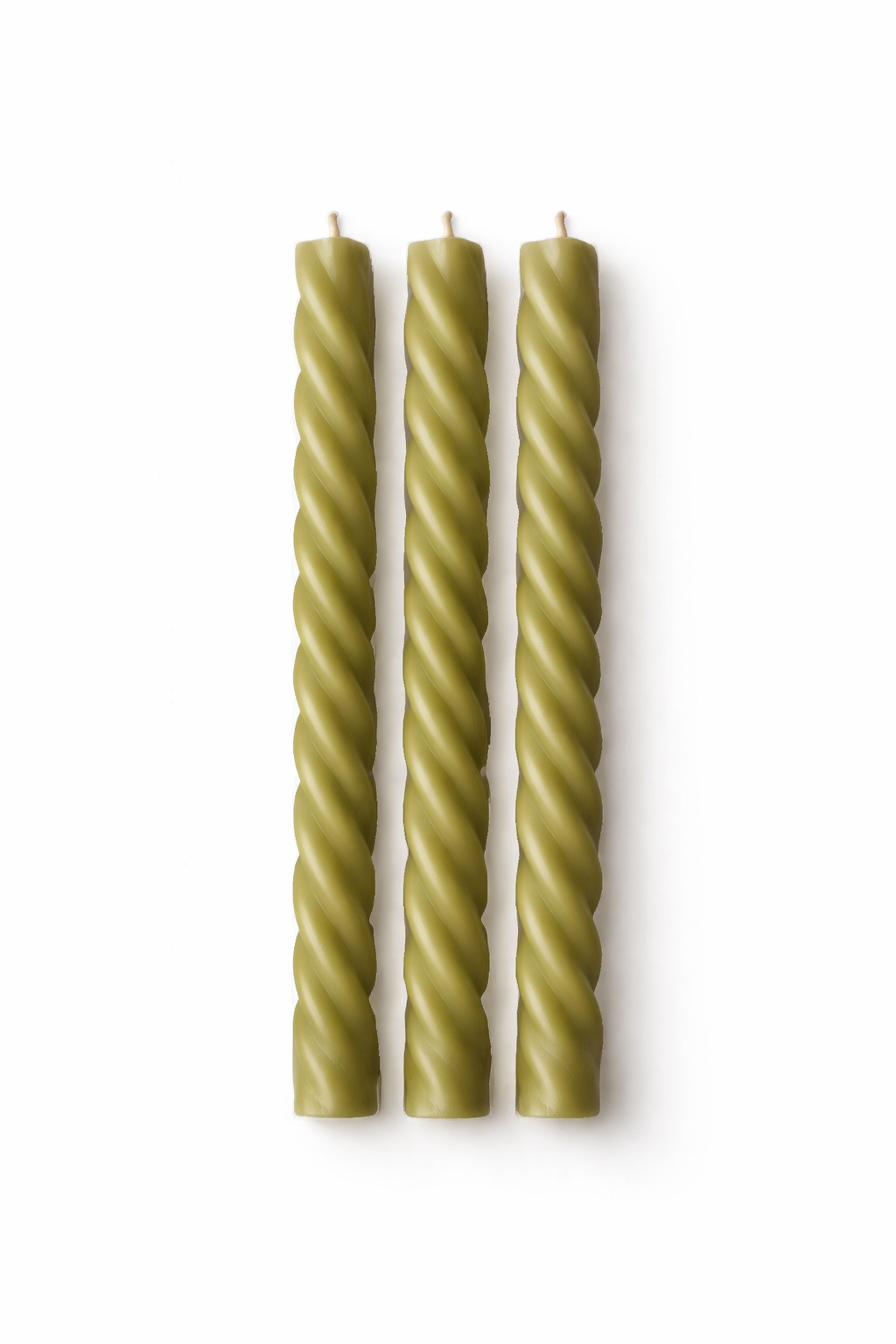 Набор свечей TWIST оливковый
