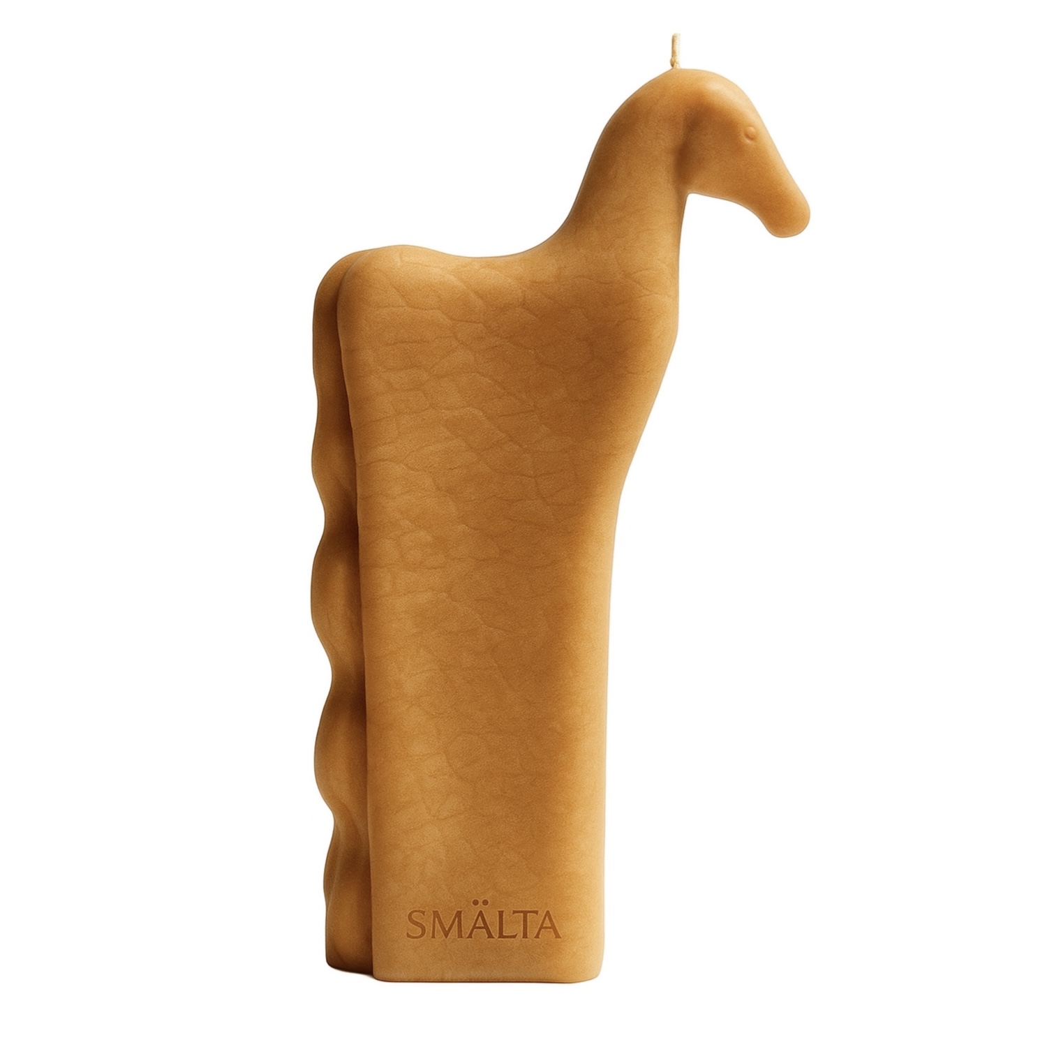 Свеча декоративная "Лошадь" бежевая