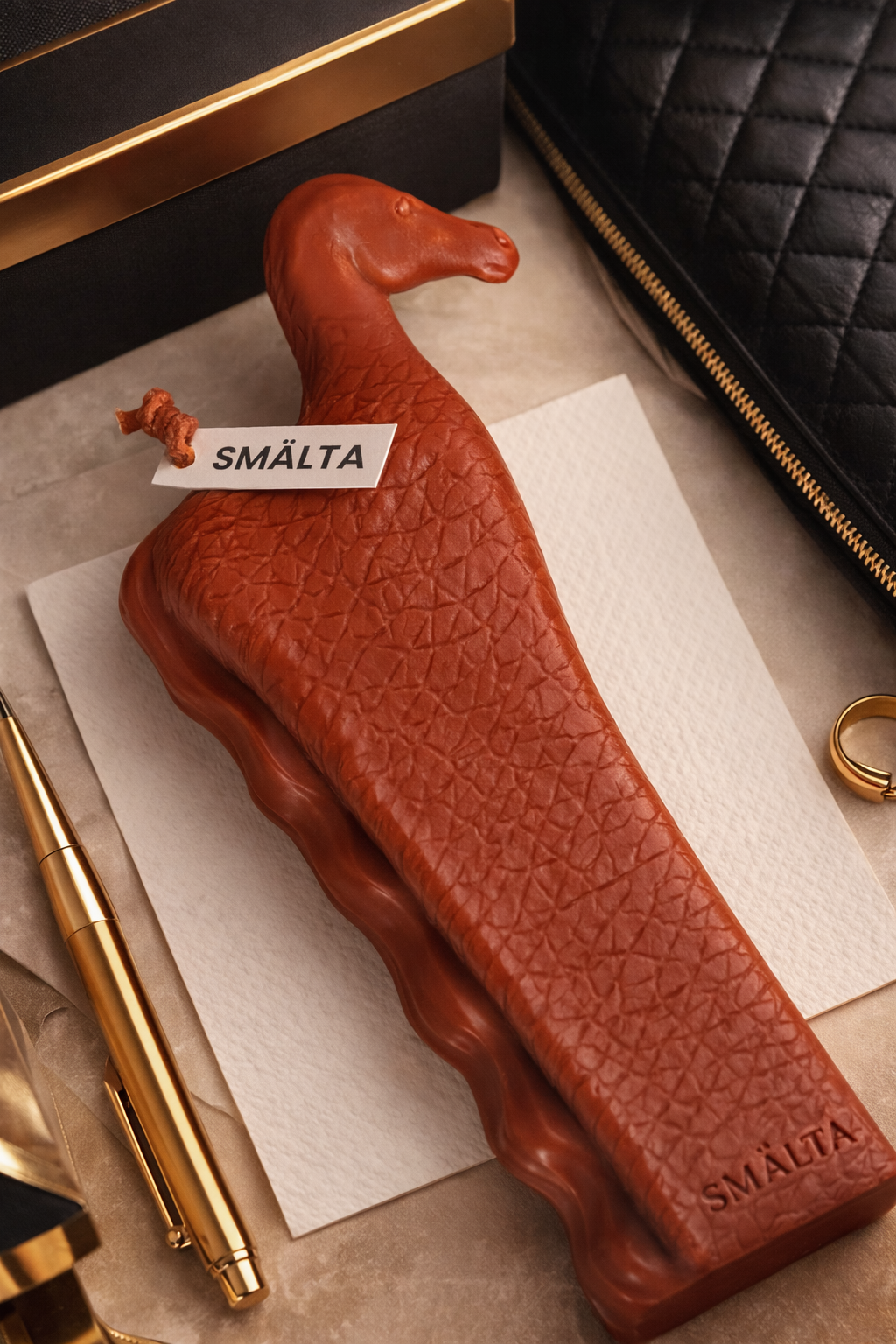 Свеча декоративная "Лошадь" терракотовая