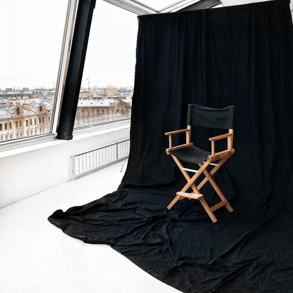 Черный тканевый фон 3х5