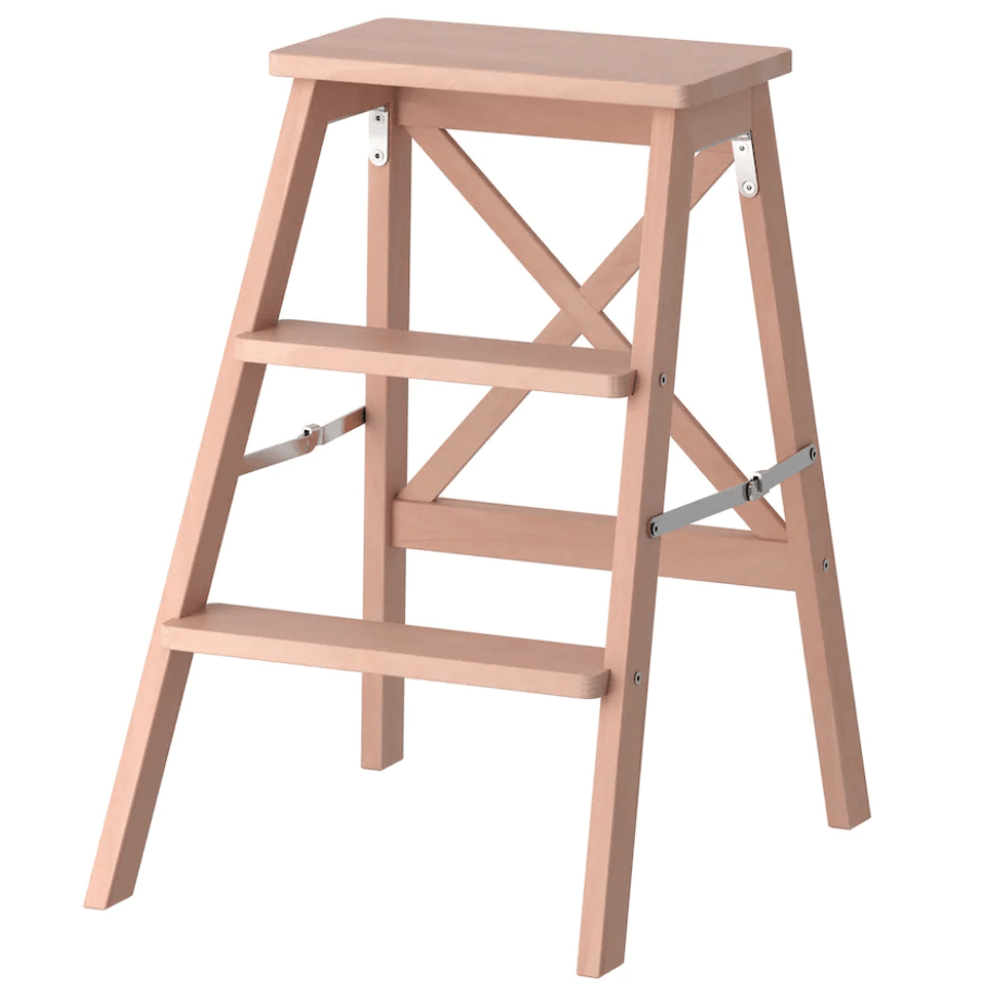 Стремянка из бука 3 ступеньки лесенка