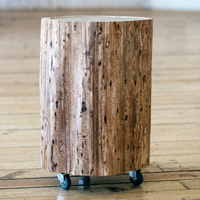 Пень с зеркалом на колесиках