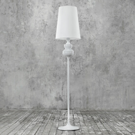 Торшер изящный белый