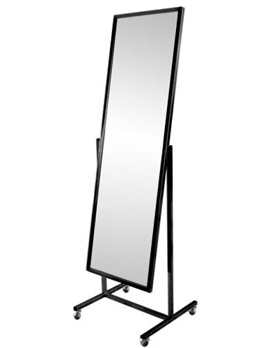 Зеркало черное\хром на колесах