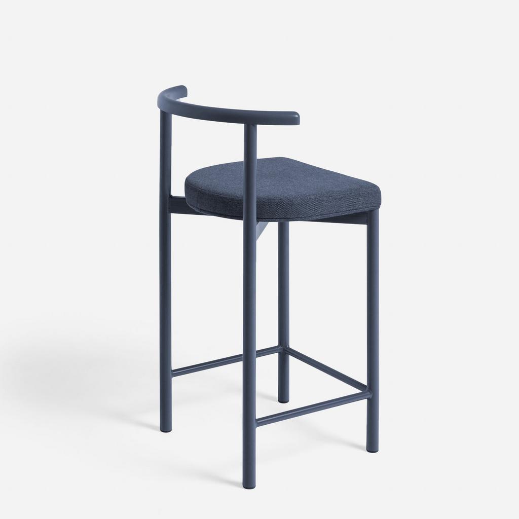 Полубарный стул темно-синий НРА