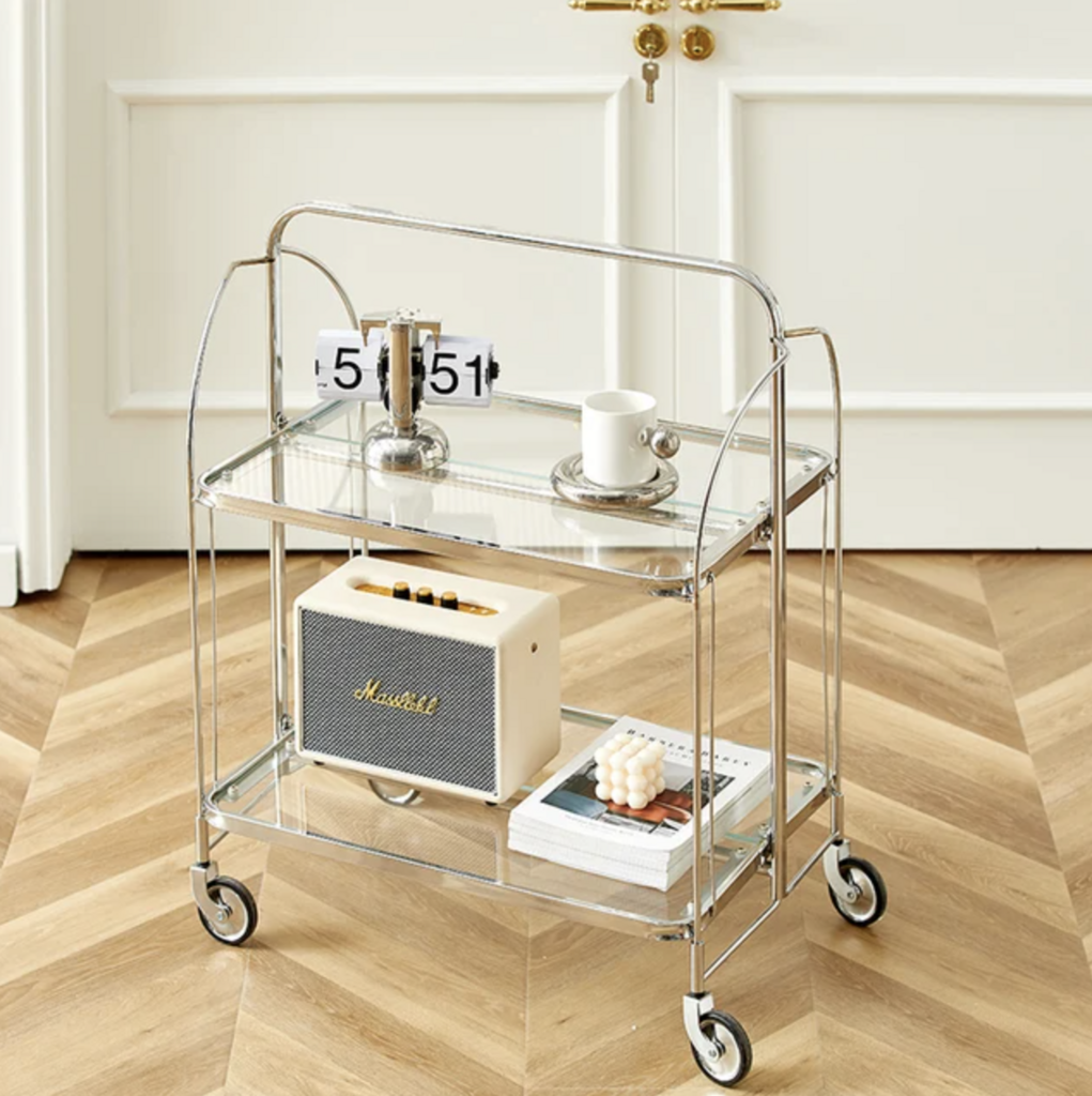 Сервировочный столик стеклянный