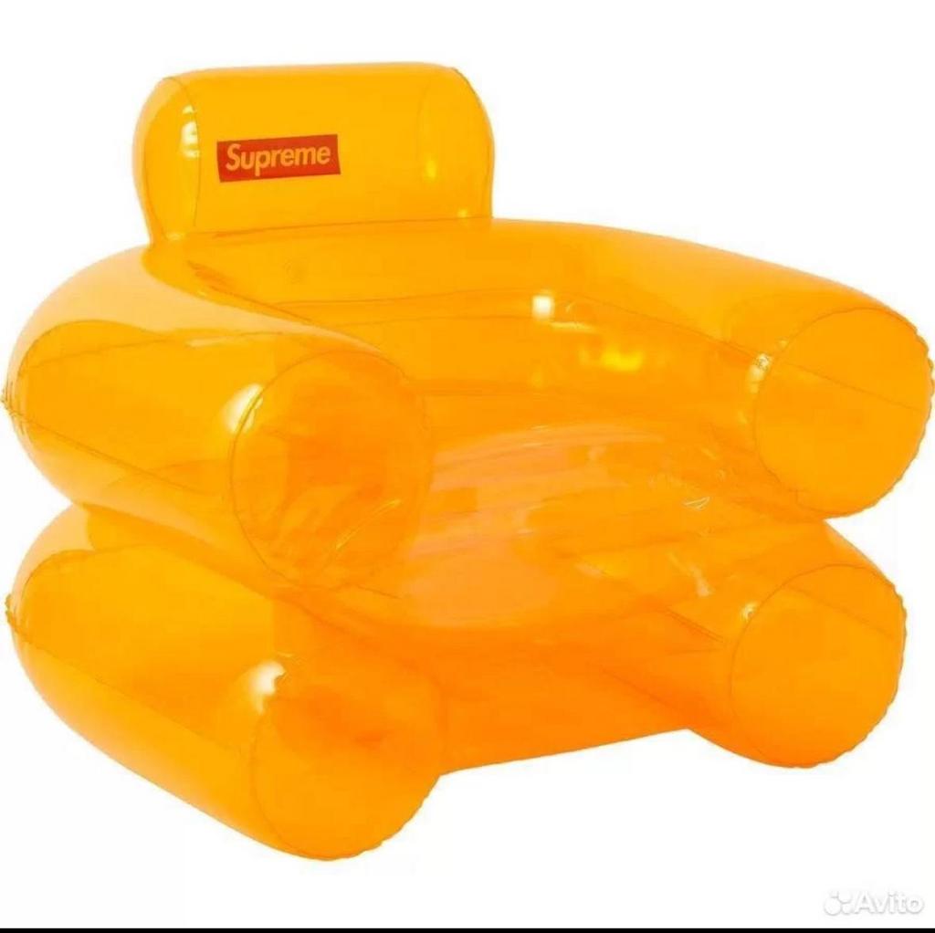 Надувное кресло оранжевое Supreme