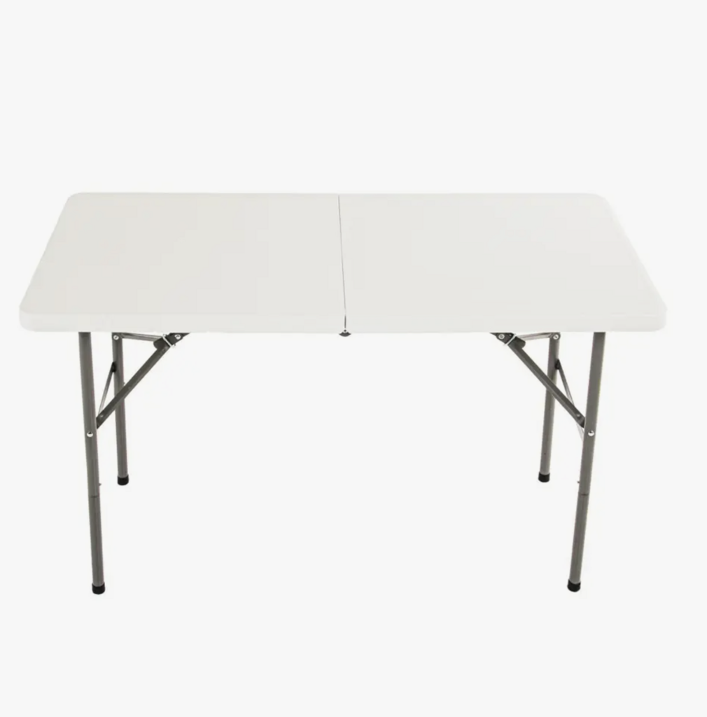 Садовый стол Green Glade складной, 122х60 см, чемодан белый