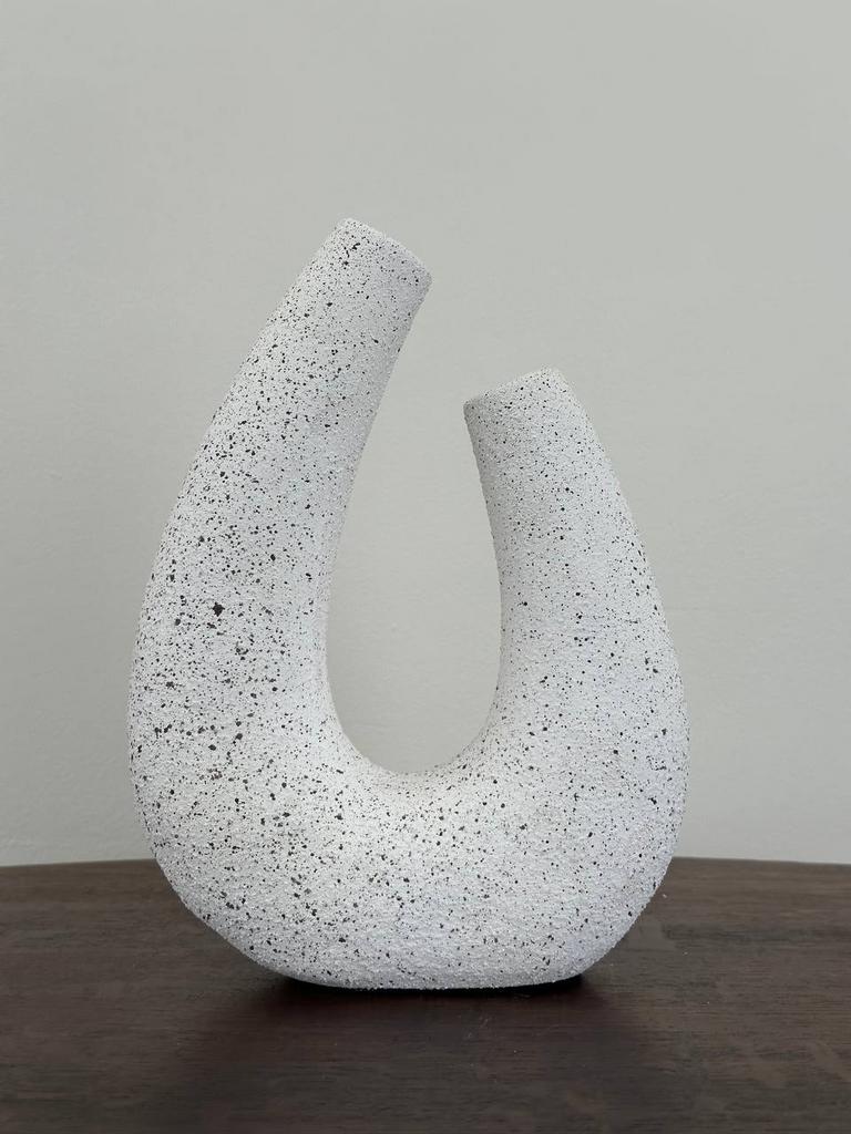 Матовая керамическая ваза Флек для сухоцветов