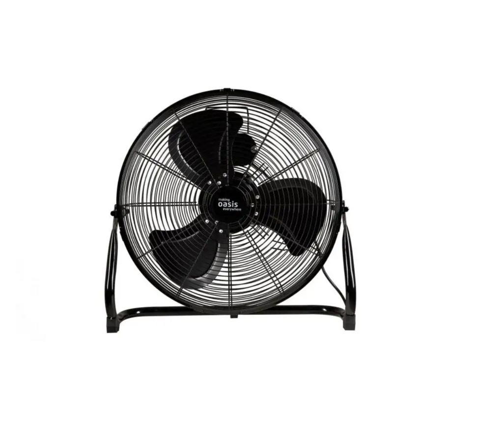 Напольный вентилятор черный