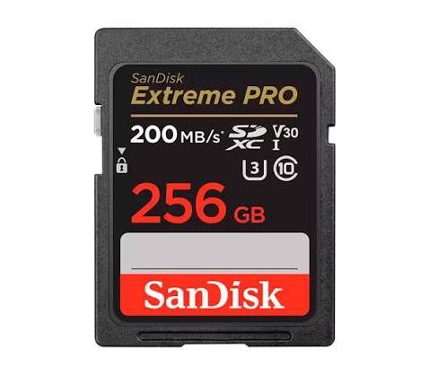 Карта памяти SanDisk SDXC 256GB Extreme Pro