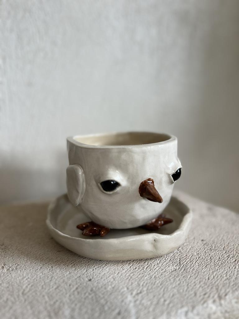 Кашпо "Птица" с поддоном