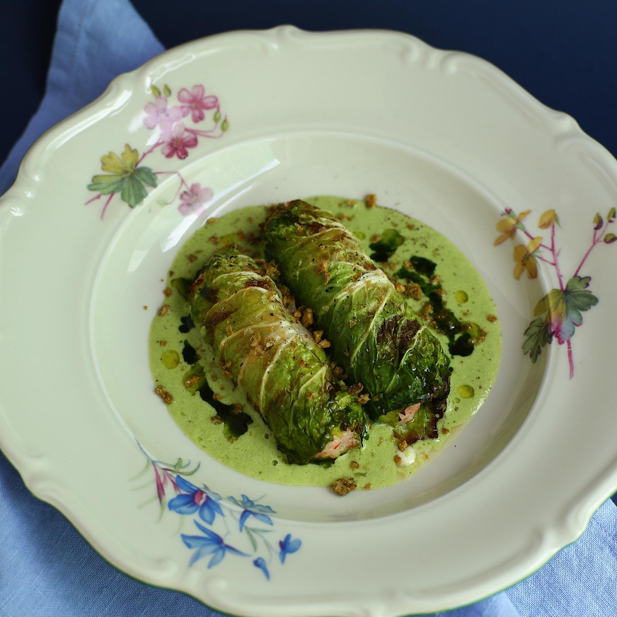 Голубцы, краб, биск