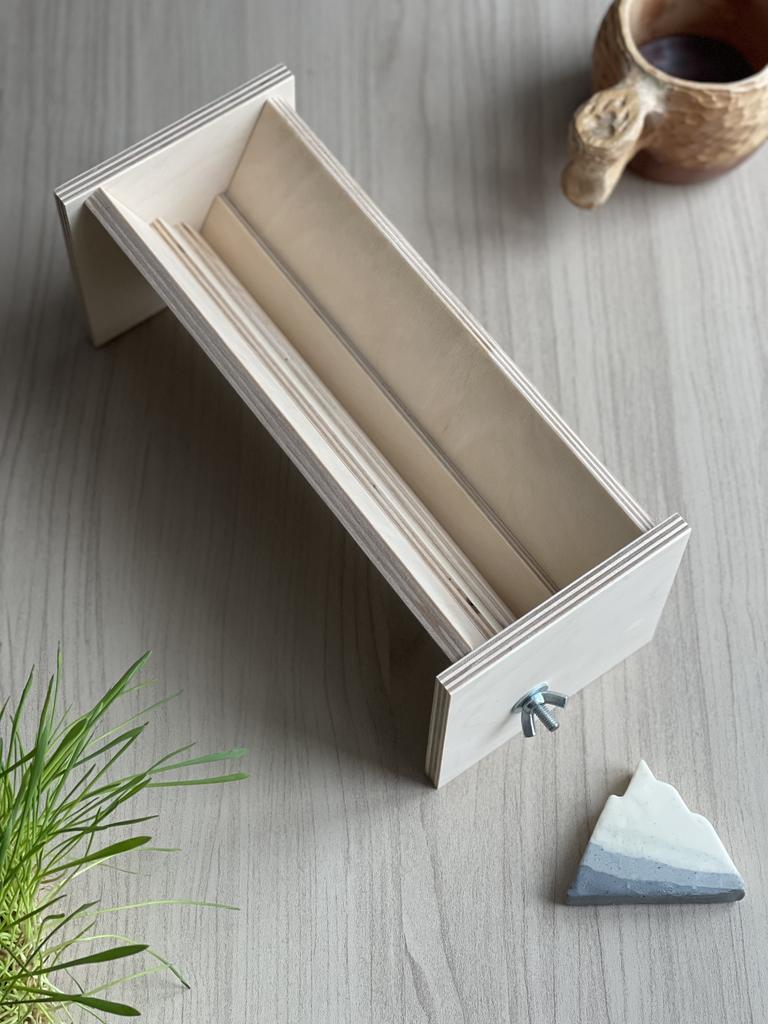 Форма для маленького мыла с нуля в виде гор на 820 гр общей массы